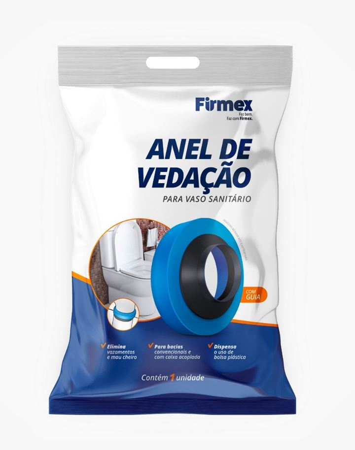 ANEL DE VEDACAO VASO SANITARIO C/GUIA - FIRMEX