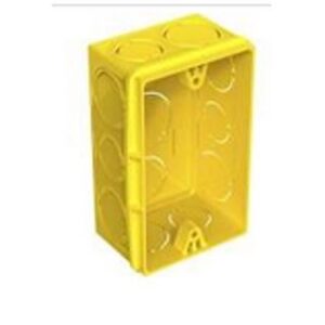 CAIXA LUZ 4X2 QUADRADA AMARELA - PIAL POP