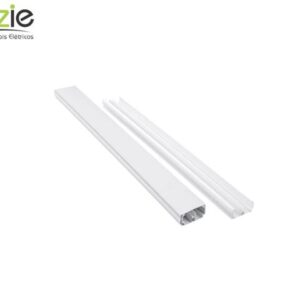 CANALETA 10X20X2000MM C/ADESIVO BRANCO - PLUZIE