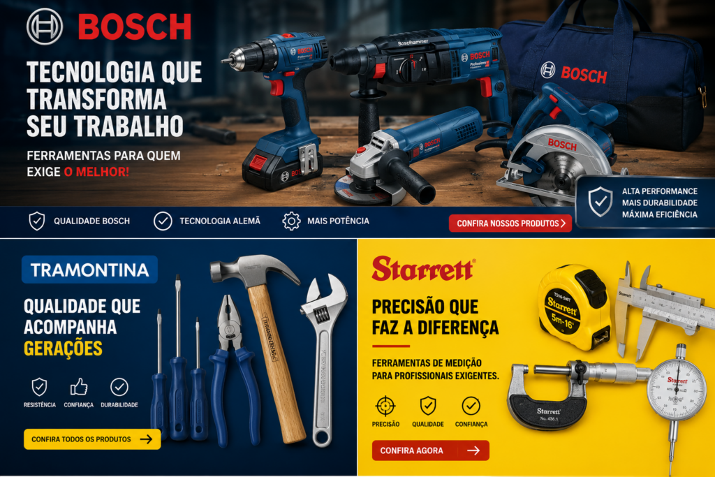 FERRAMENTAS DE MELHOR QUALIDADE DO MERCADO