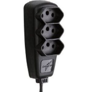 EXTENSAO ELETRICA ECONOMICA 2X0,75 3M 2P PRETO - DANEVA