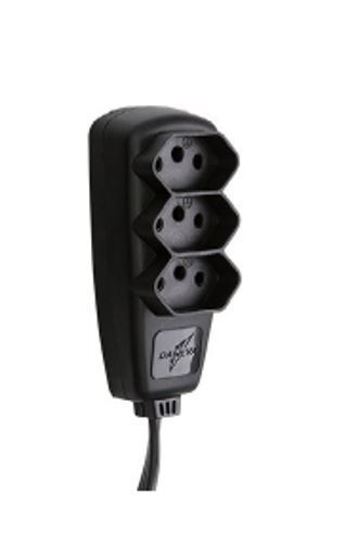 EXTENSAO ELETRICA ECONOMICA 2X0,75 3M 2P PRETO - DANEVA