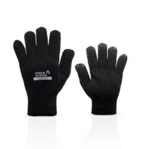 LUVA ALGODAO PIGMENTADA PRETO 3 FIOS - VOLK