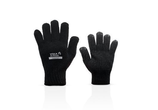 LUVA ALGODAO PIGMENTADA PRETO 3 FIOS - VOLK