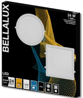 PAINEL LED EMBUTIR 3000K 24W REDONDO - BELLALUX