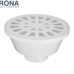 RALO REDONDO SIFONADO PVC 100X38X40MM BRANCO - KRONA