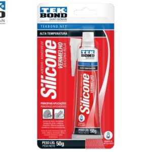 SILICONE P/MOTOR ALTA TEMPERATURA 50G VERMELHO - TEKBOND