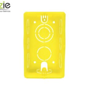 CAIXA DE LUZ 4X2 QUADRADA AMARELO - PLUZIE