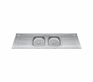PIA INOX ACO 1,60M DUPLA FRISADA - GHELPLUS