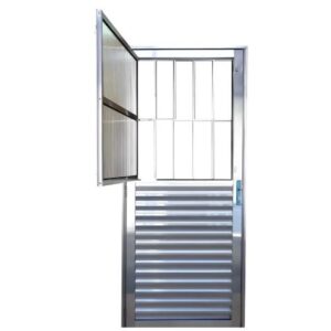 PORTA ALUMINIO 2,10X0,80 VIDRO CANELADO L/DIREITO HOME - FREEDOM