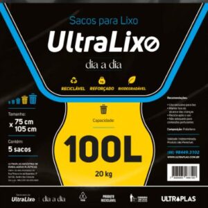 SACO LIXO 100L PRETO - ULTRALIXO